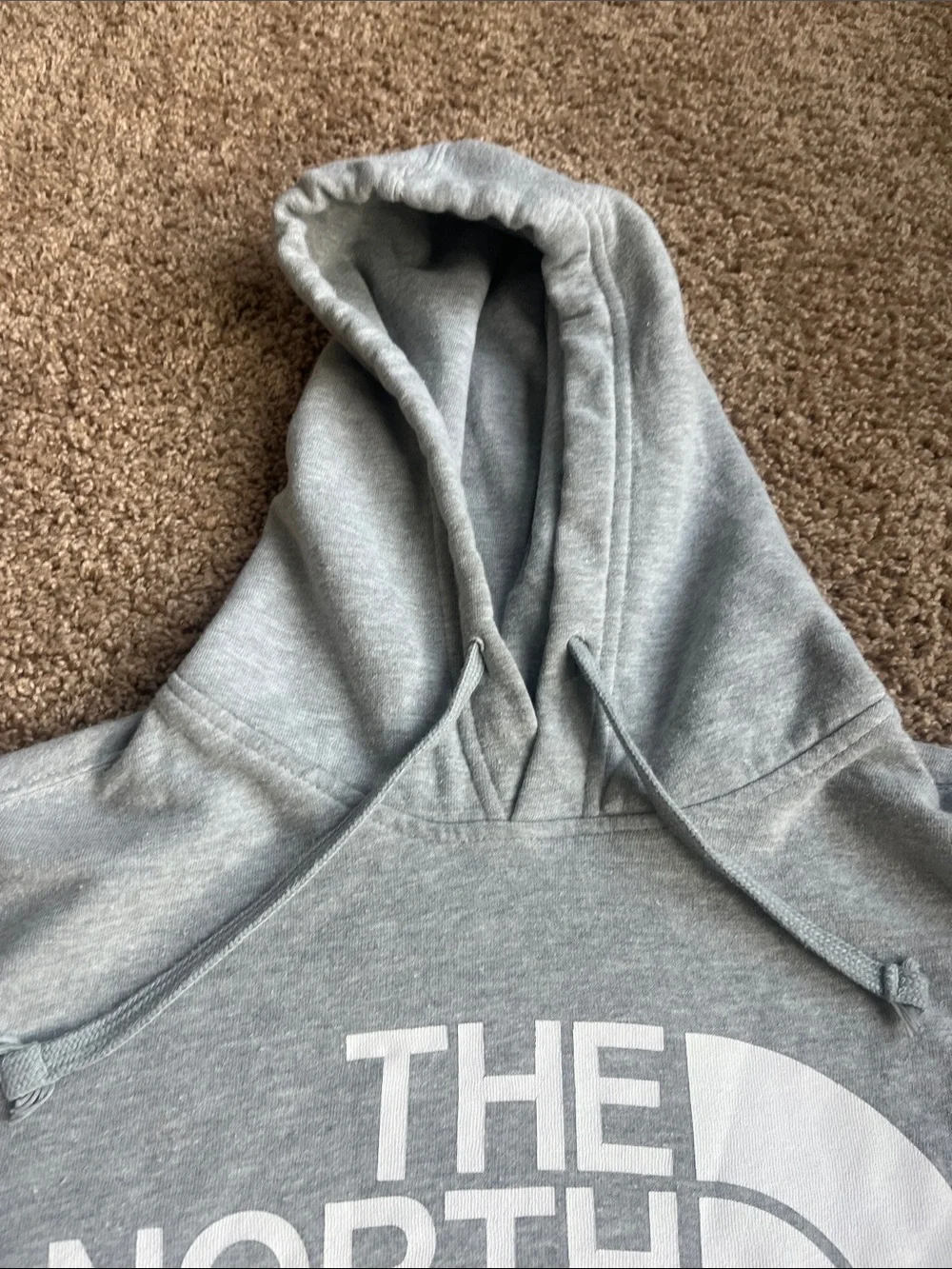 The North Face Men's Light Gray Logo Hoodie